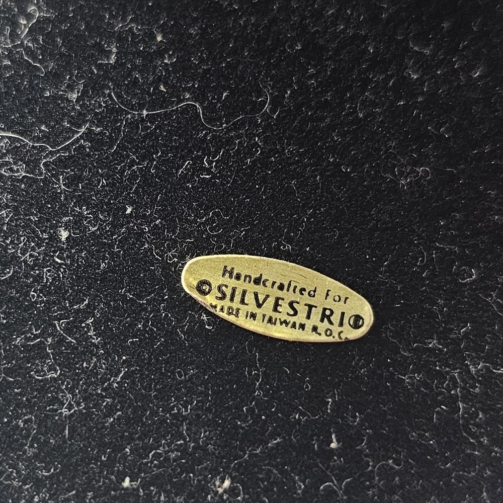 *$OLD*Vintage Silvestri Heart Metal MRF 89 Small Picture Frame with Faux Pearl - Picture 7 of 9